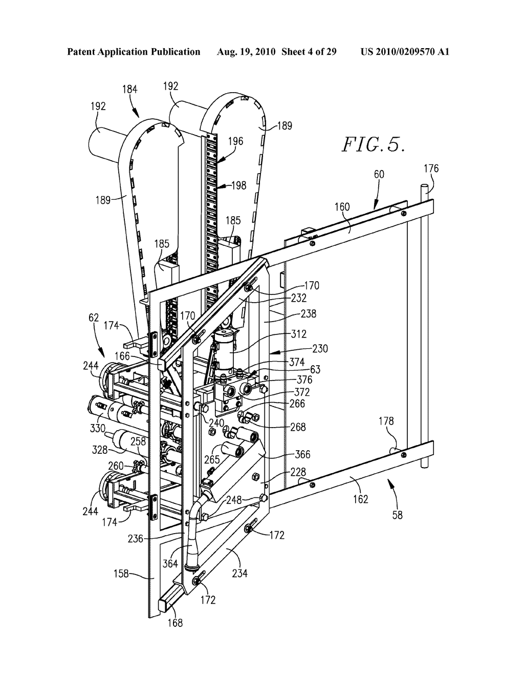 METHOD AND APPARATUS FOR PRODUCTION OF ELONGATED MEAT PRODUCTS WITHOUT CASINGS - diagram, schematic, and image 05