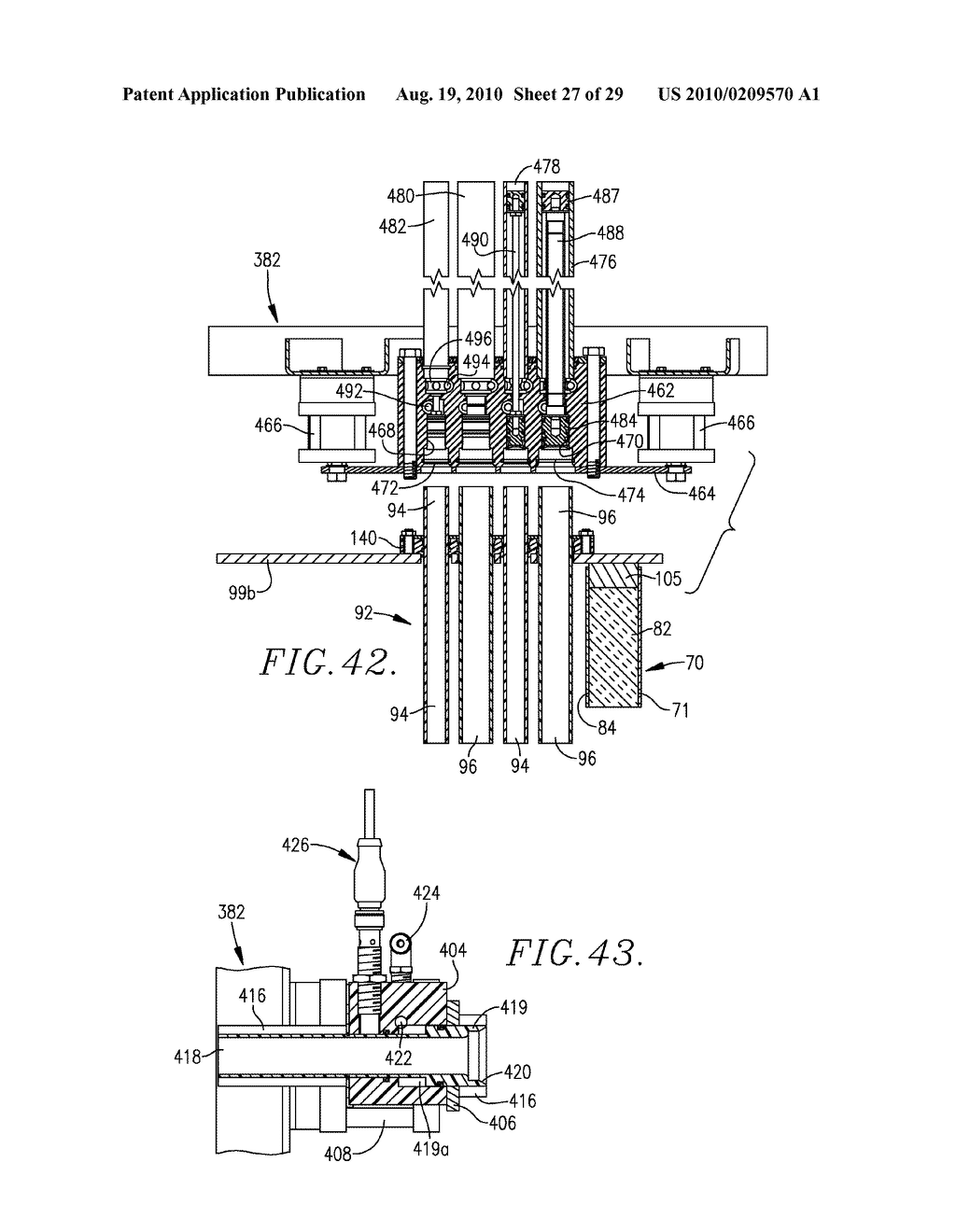 METHOD AND APPARATUS FOR PRODUCTION OF ELONGATED MEAT PRODUCTS WITHOUT CASINGS - diagram, schematic, and image 28