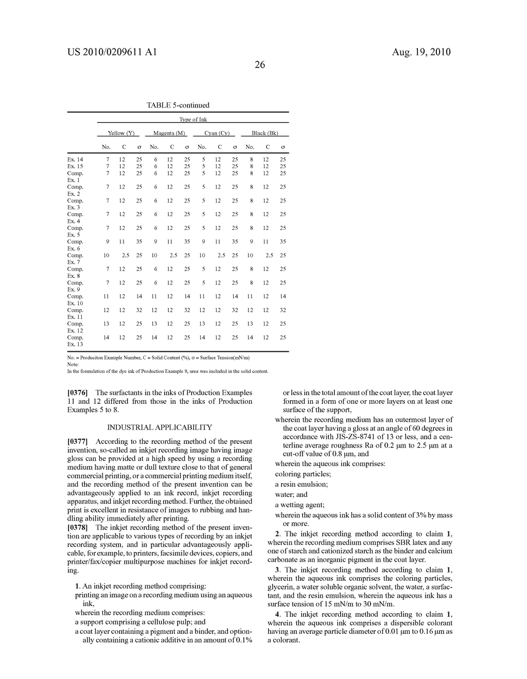 INKJET RECORDING METHOD, INKJET RECORDING MEDIUM, AND AQUEOUS INK - diagram, schematic, and image 38