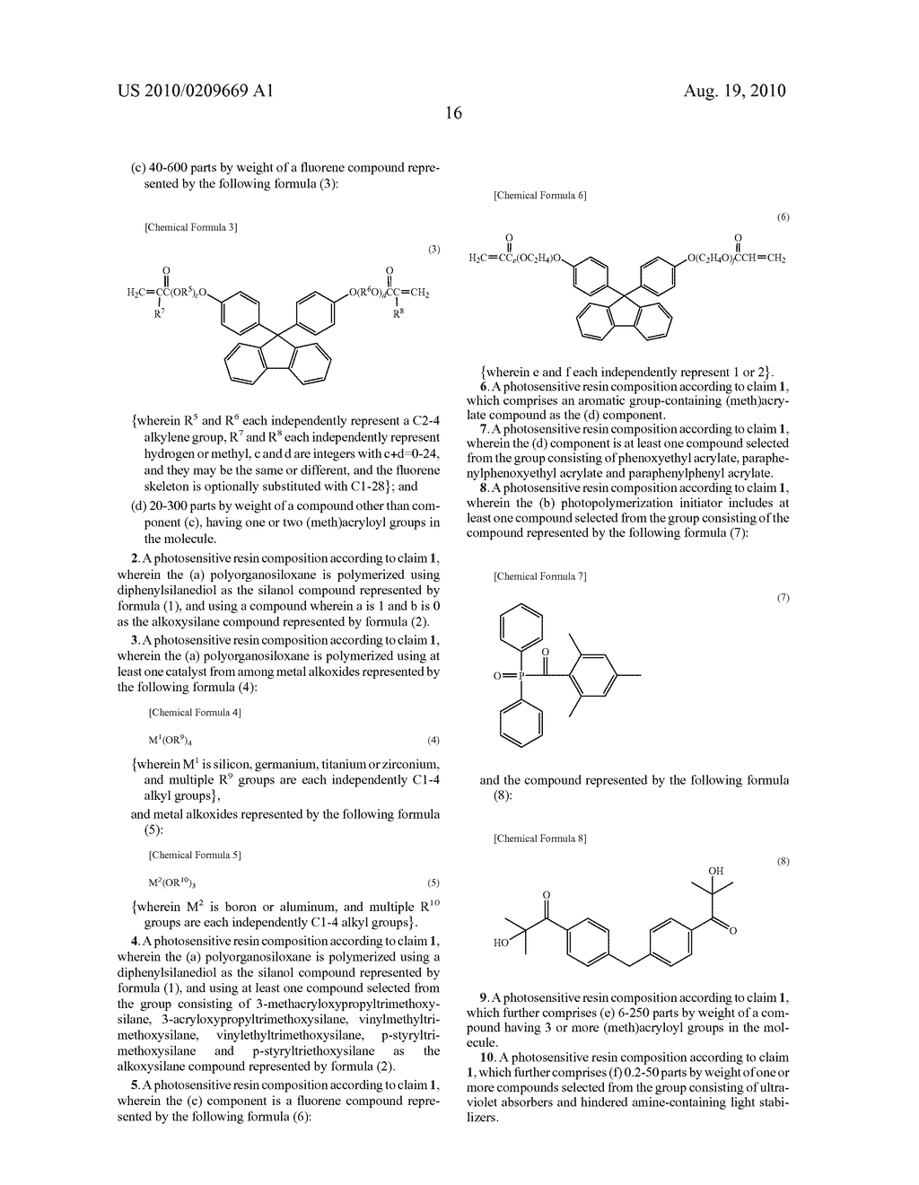 PHOTOSENSITIVE RESIN COMPOSITION - diagram, schematic, and image 17