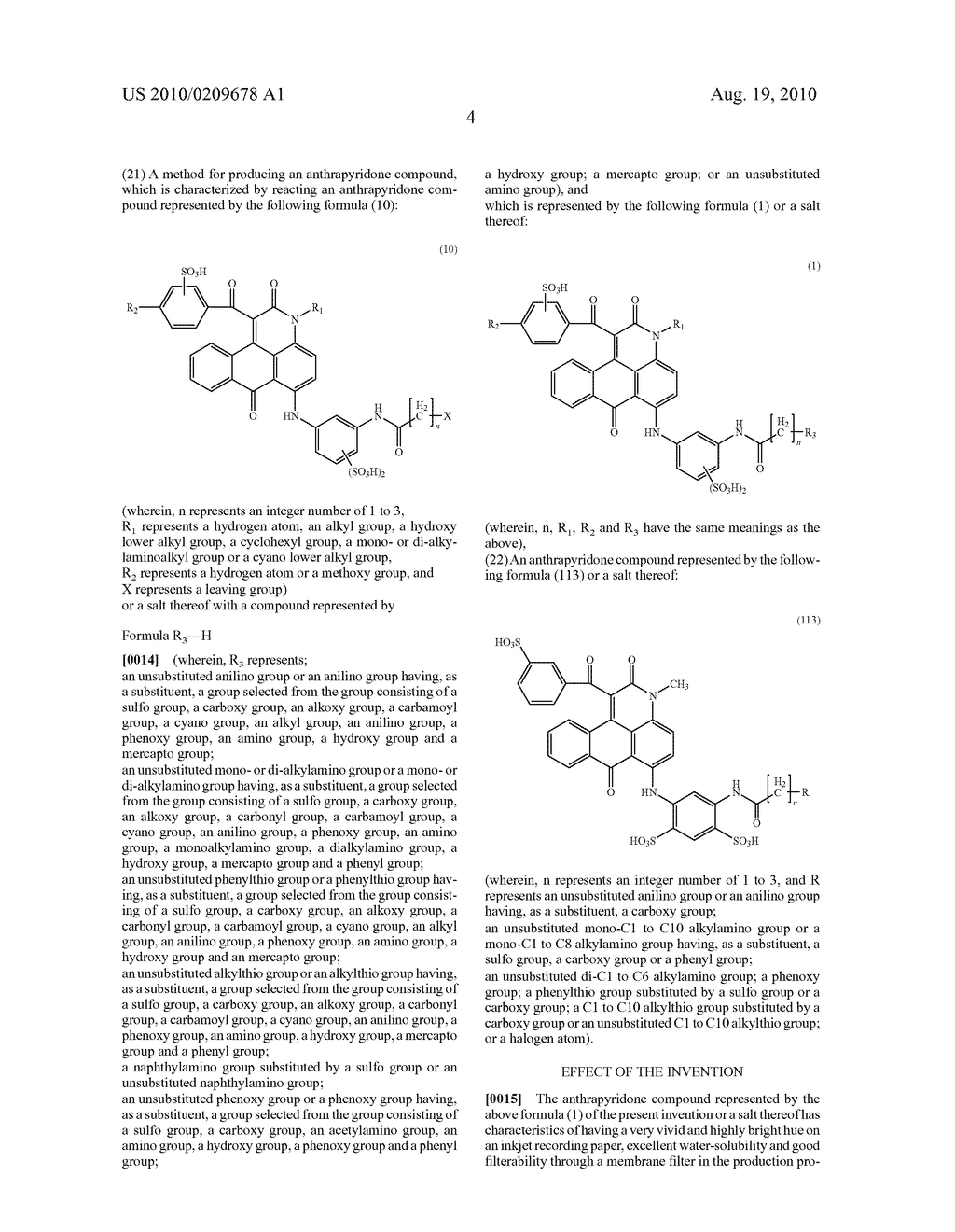 ANTHRAPYRIDONE COMPOUND OR SALT THEREOF, MAGENTA INK COMPOSITION AND COLORED PRODUCT - diagram, schematic, and image 05