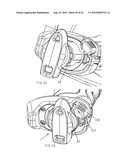 Battery pack with axially extending and rotatable electrical connections and catch diagram and image