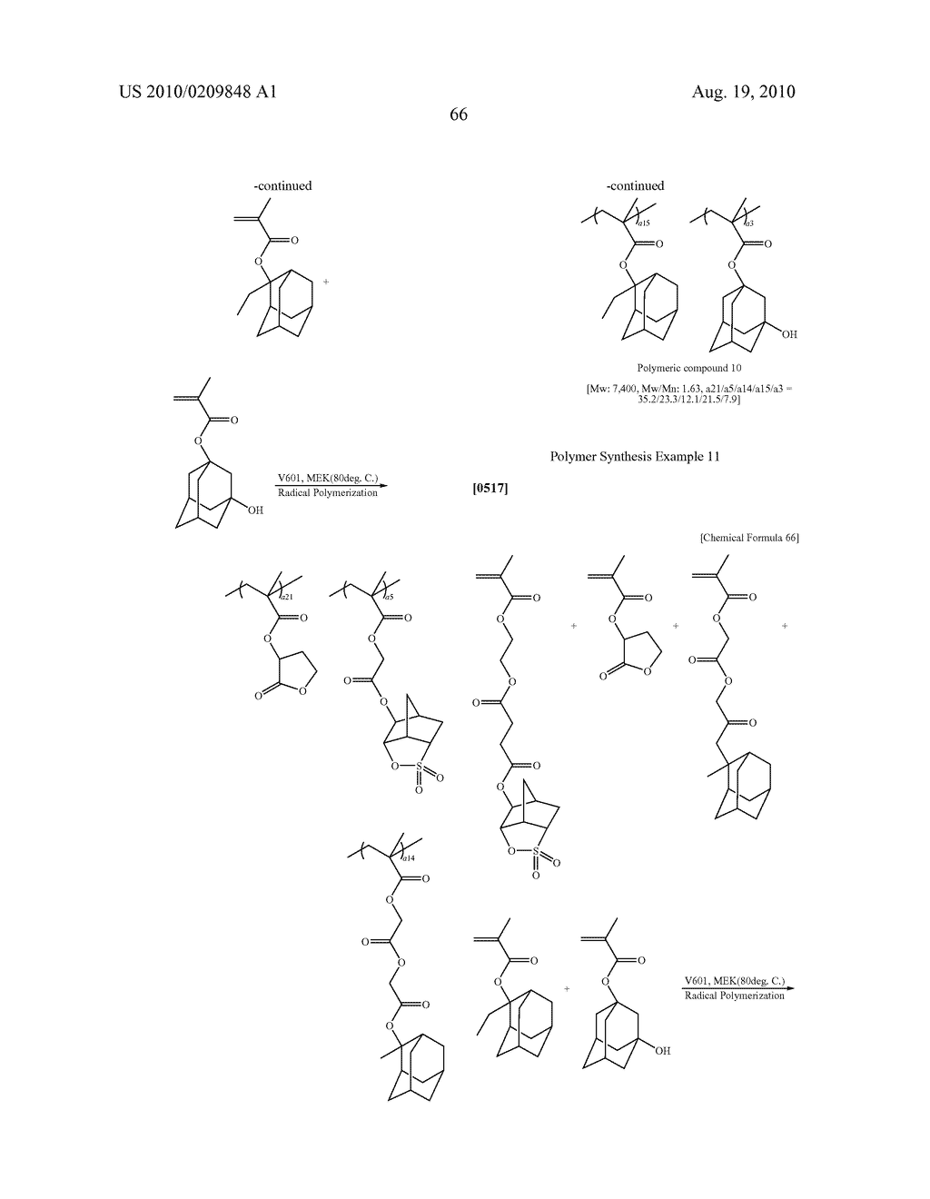POSITIVE RESIST COMPOSITION, METHOD OF FORMING RESIST PATTERN, AND POLYMERIC COMPOUND - diagram, schematic, and image 67