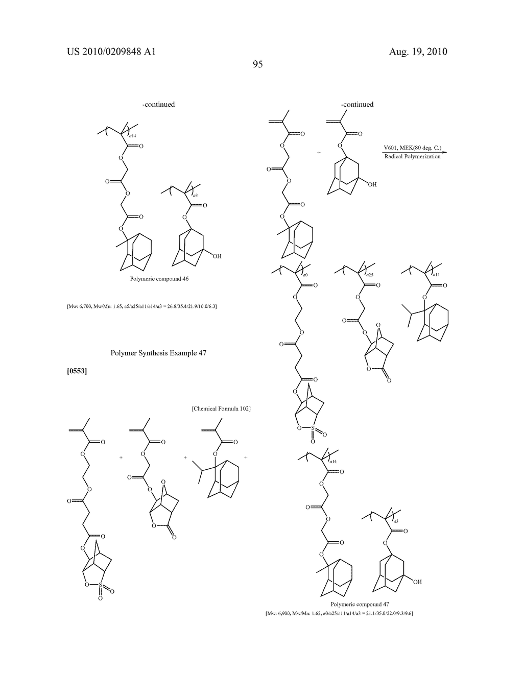 POSITIVE RESIST COMPOSITION, METHOD OF FORMING RESIST PATTERN, AND POLYMERIC COMPOUND - diagram, schematic, and image 96
