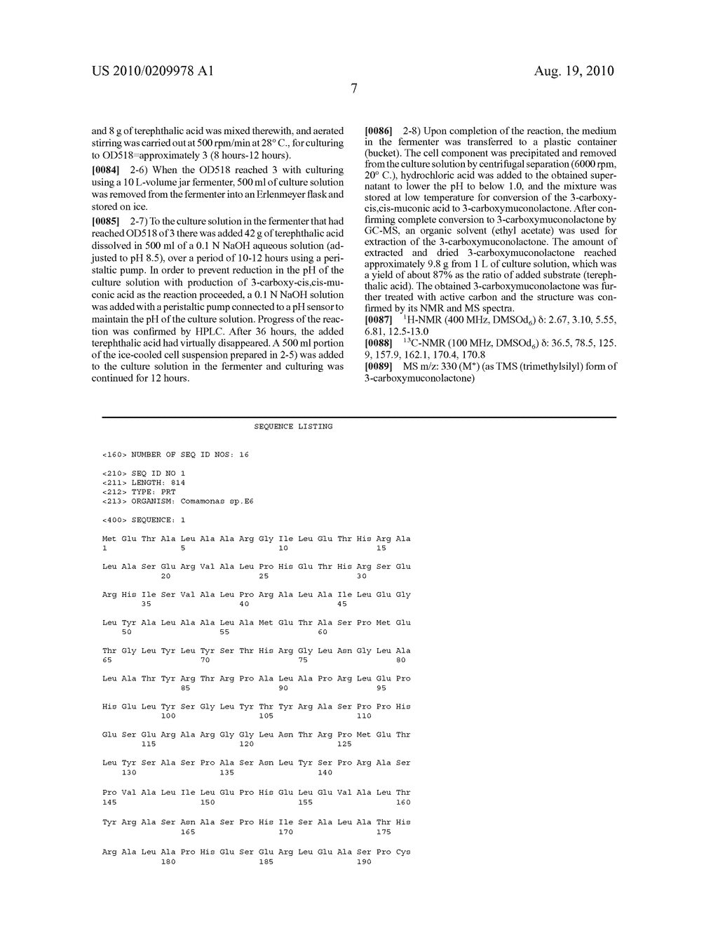 GENE-DISRUPTED STRAIN, RECOMBINANT PLASMIDS, TRANSFORMANTS AND PROCESS FOR PRODUCTION OF 3-CARBOXYMUCONOLACTONE - diagram, schematic, and image 16