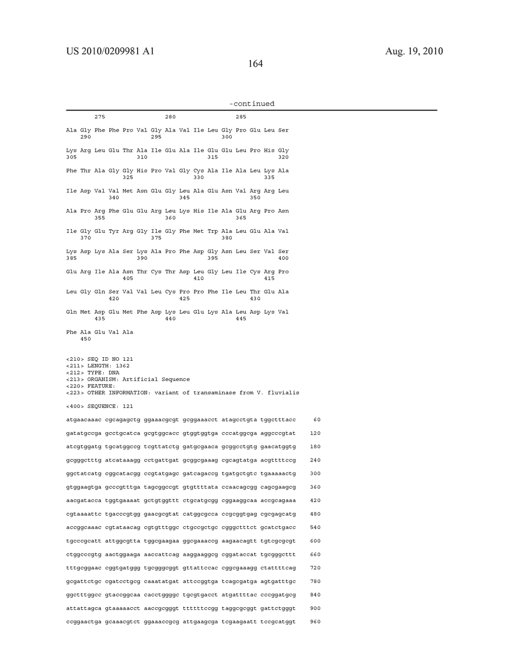 TRANSAMINASE POLYPEPTIDES - diagram, schematic, and image 166