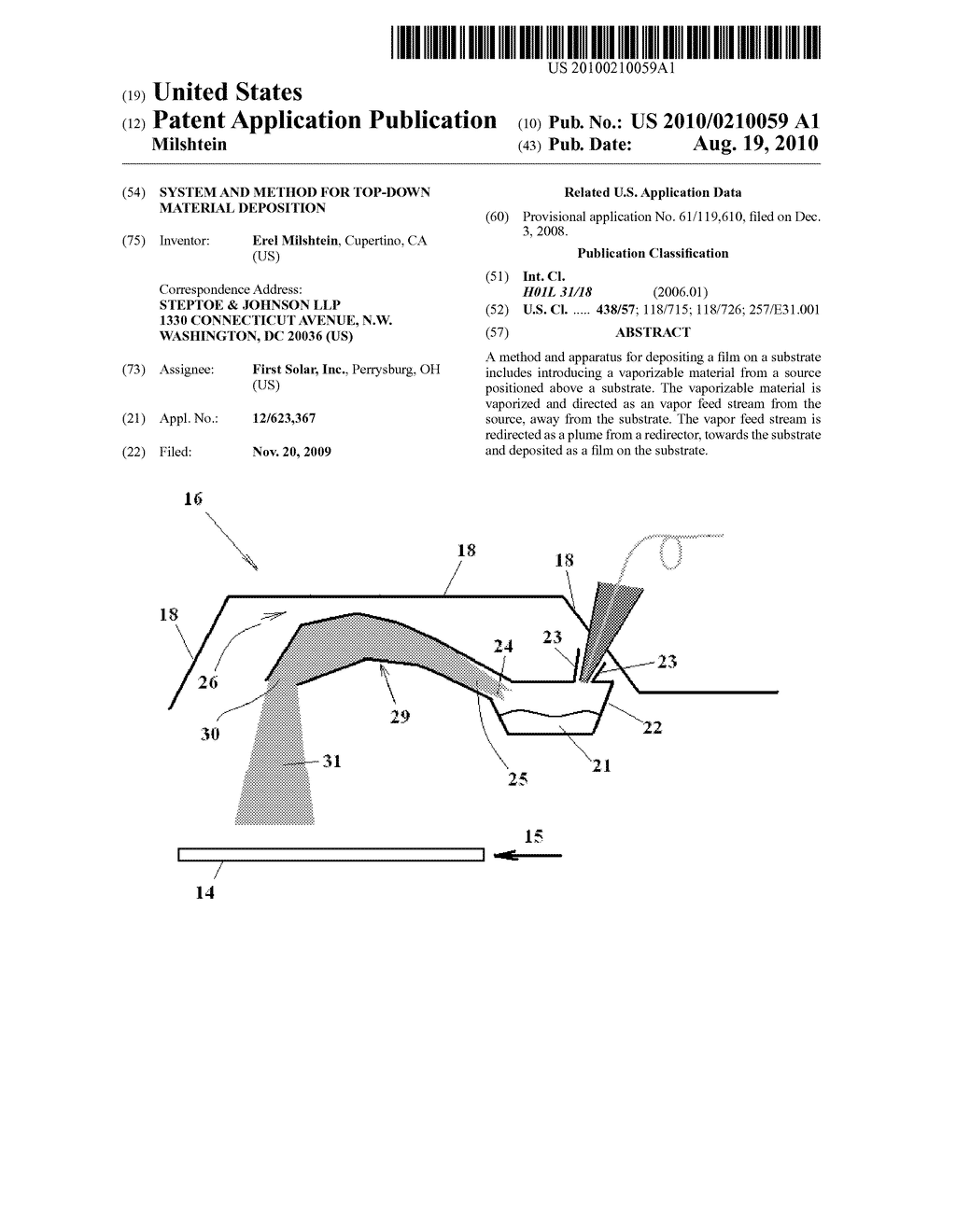 SYSTEM AND METHOD FOR TOP-DOWN MATERIAL DEPOSITION - diagram, schematic, and image 01