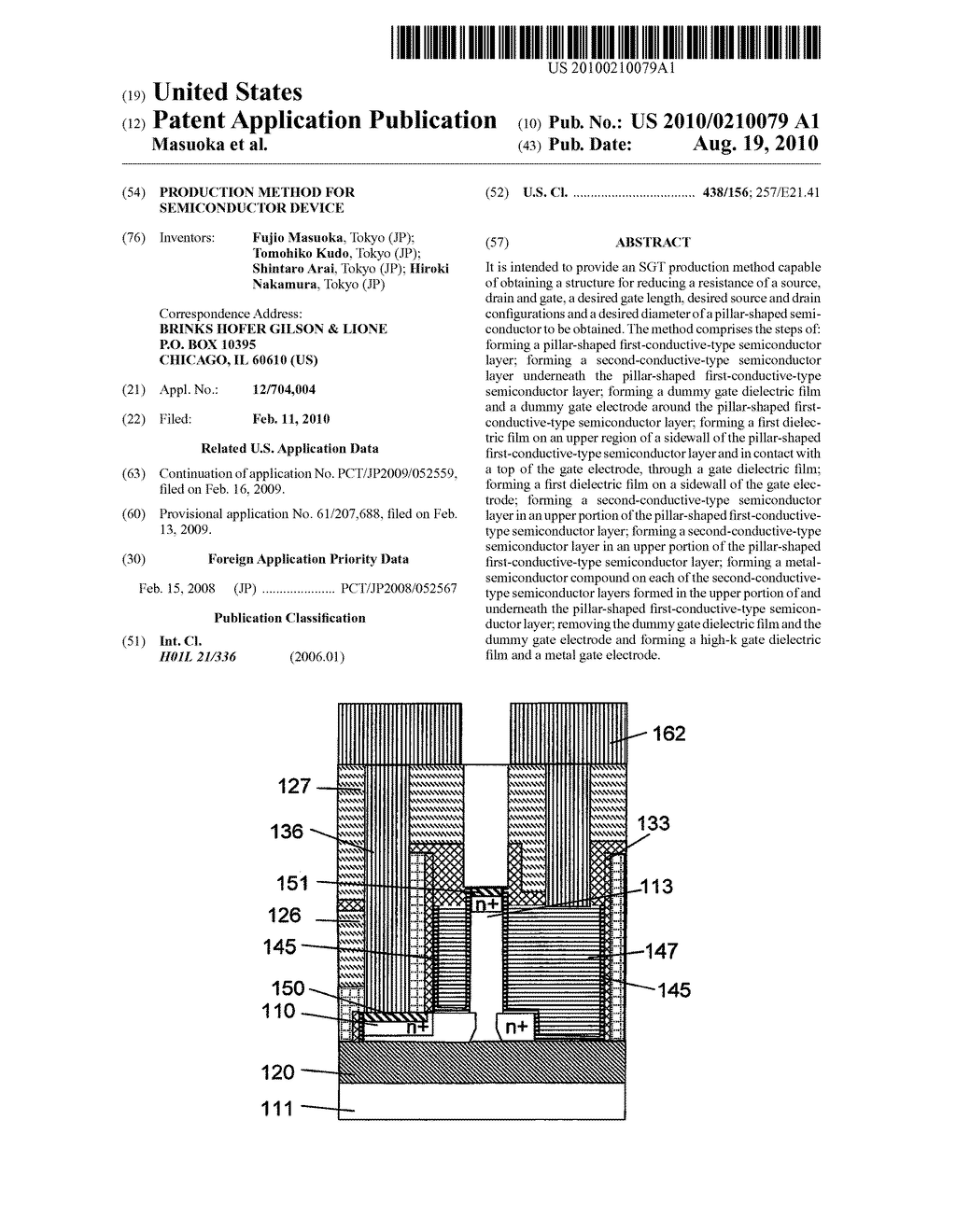 PRODUCTION METHOD FOR SEMICONDUCTOR DEVICE - diagram, schematic, and image 01