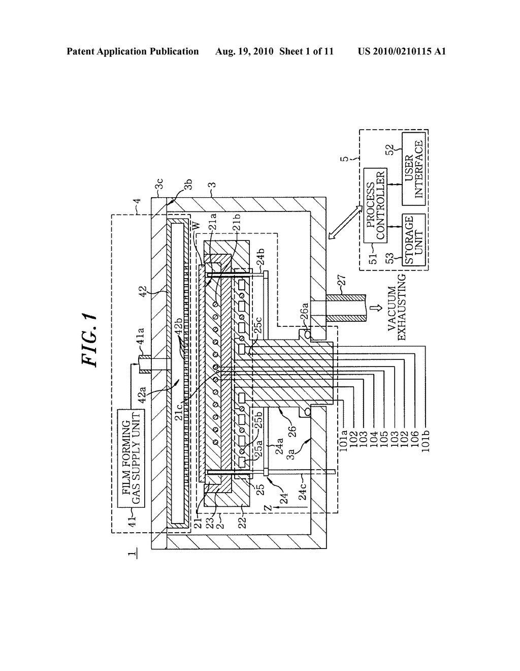 SUBSTRATE MOUNTING MECHANISM, SUBSTRATE PROCESSING APPARATUS, METHOD FOR SUPPRESSING FILM DEPOSITION ON SUBSTRATE MOUNTING MECHANISM, AND STORAGE MEDIUM - diagram, schematic, and image 02