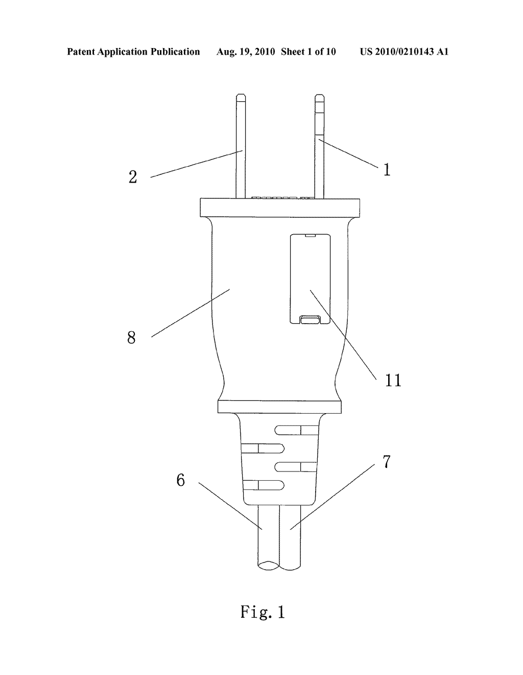 POWER PLUG HAVING BACKUP FUSE TUBE - diagram, schematic, and image 02