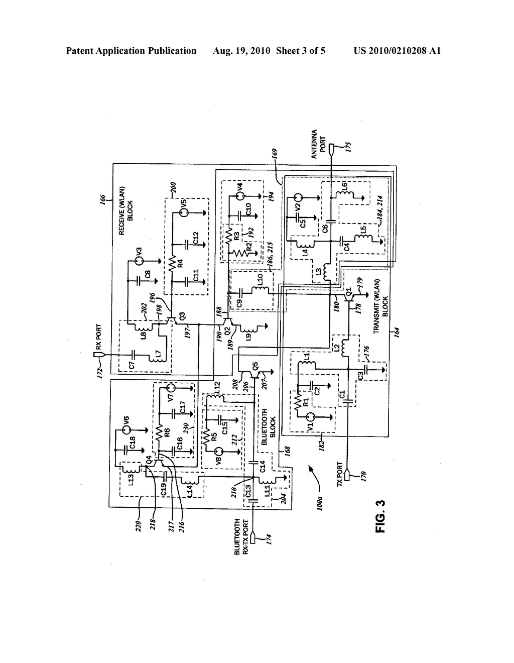 MULTI MODE RADIO FREQUENCY TRANSCEIVER FRONT END CIRCUIT WITH INTER-STAGE POWER DIVIDER - diagram, schematic, and image 04