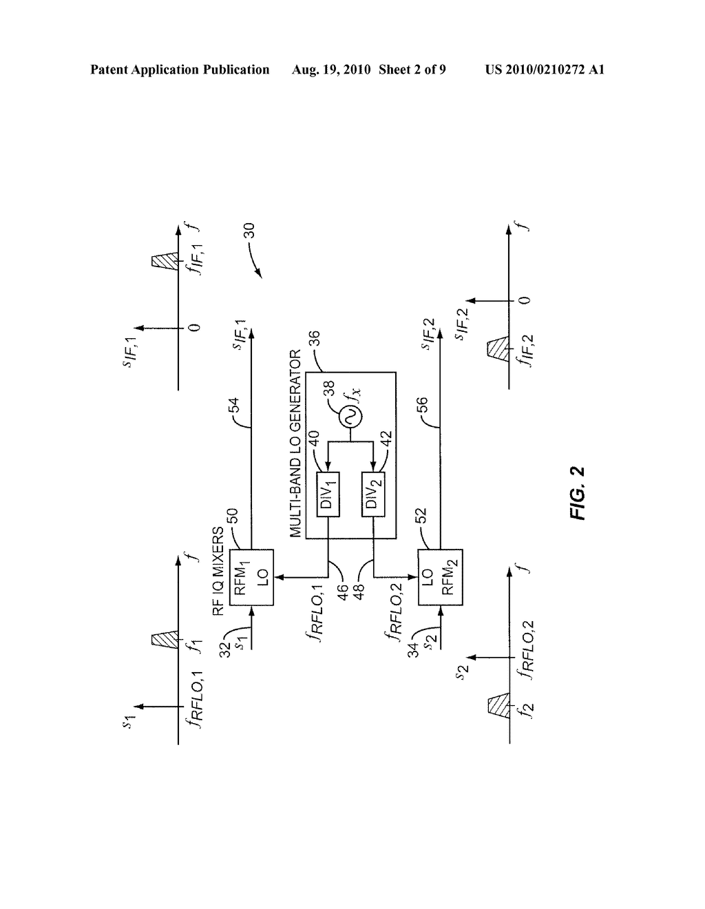 Multi-Band Aggregated Spectrum Receiver Employing Frequency Source Reuse - diagram, schematic, and image 03