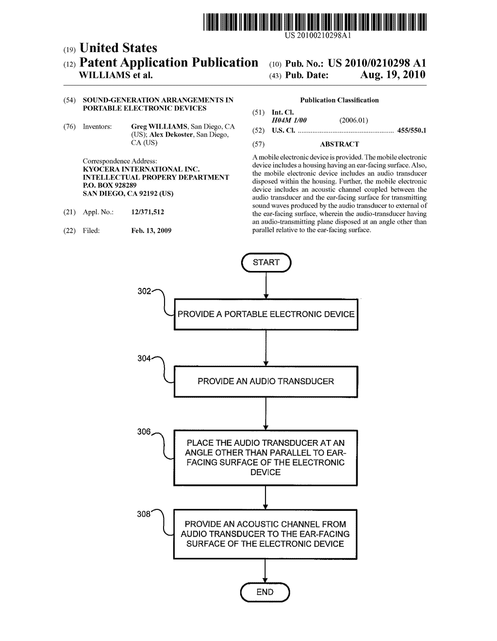 SOUND-GENERATION ARRANGEMENTS IN PORTABLE ELECTRONIC DEVICES - diagram, schematic, and image 01