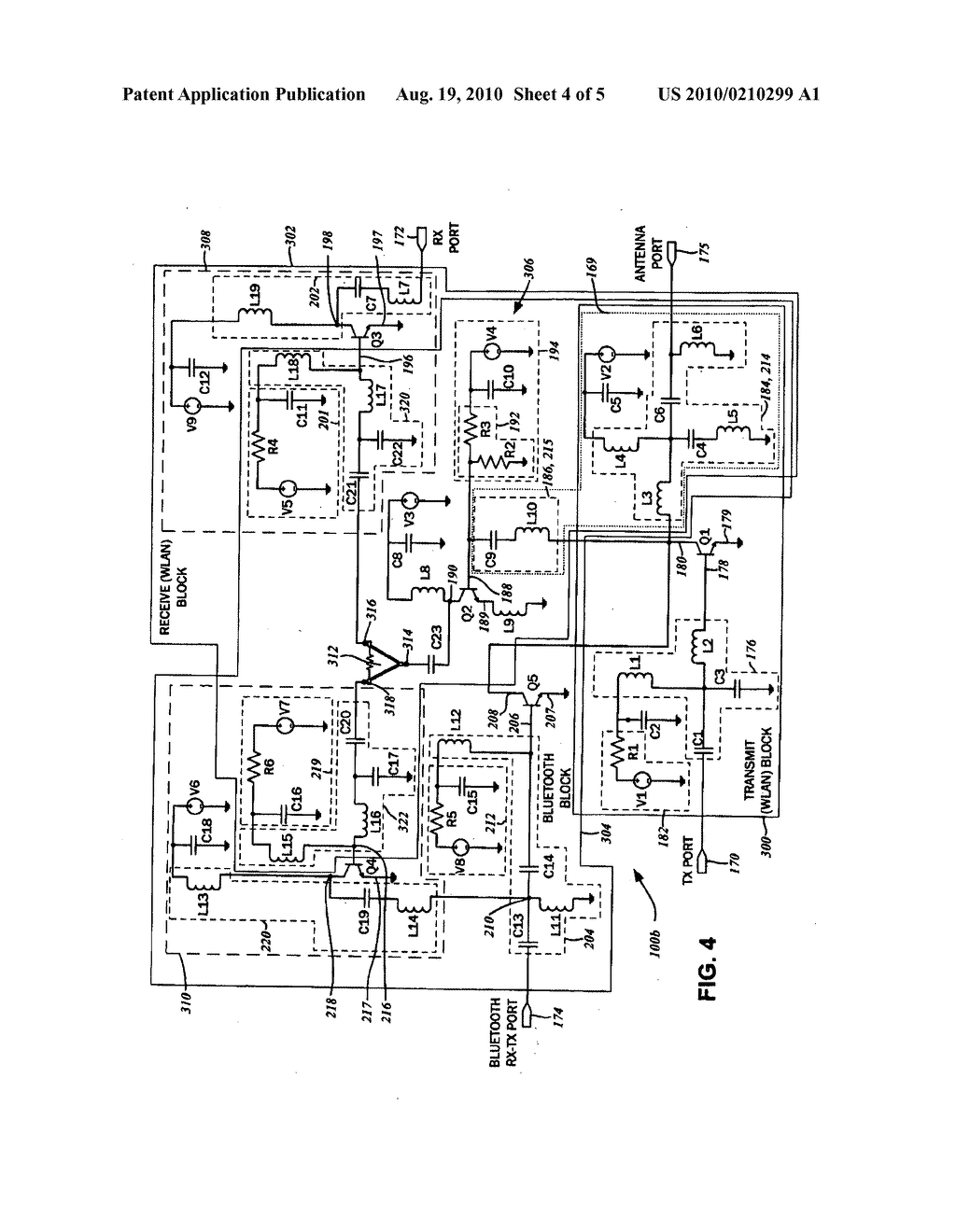 MULTI MODE RADIO FREQUENCY TRANSCEIVER FRONT END CIRCUIT - diagram, schematic, and image 05