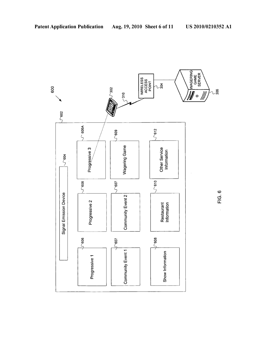 ACCESSING WAGERING GAME SERVICES BY AIMING HANDHELD DEVICE AT EXTERNAL DEVICE - diagram, schematic, and image 07