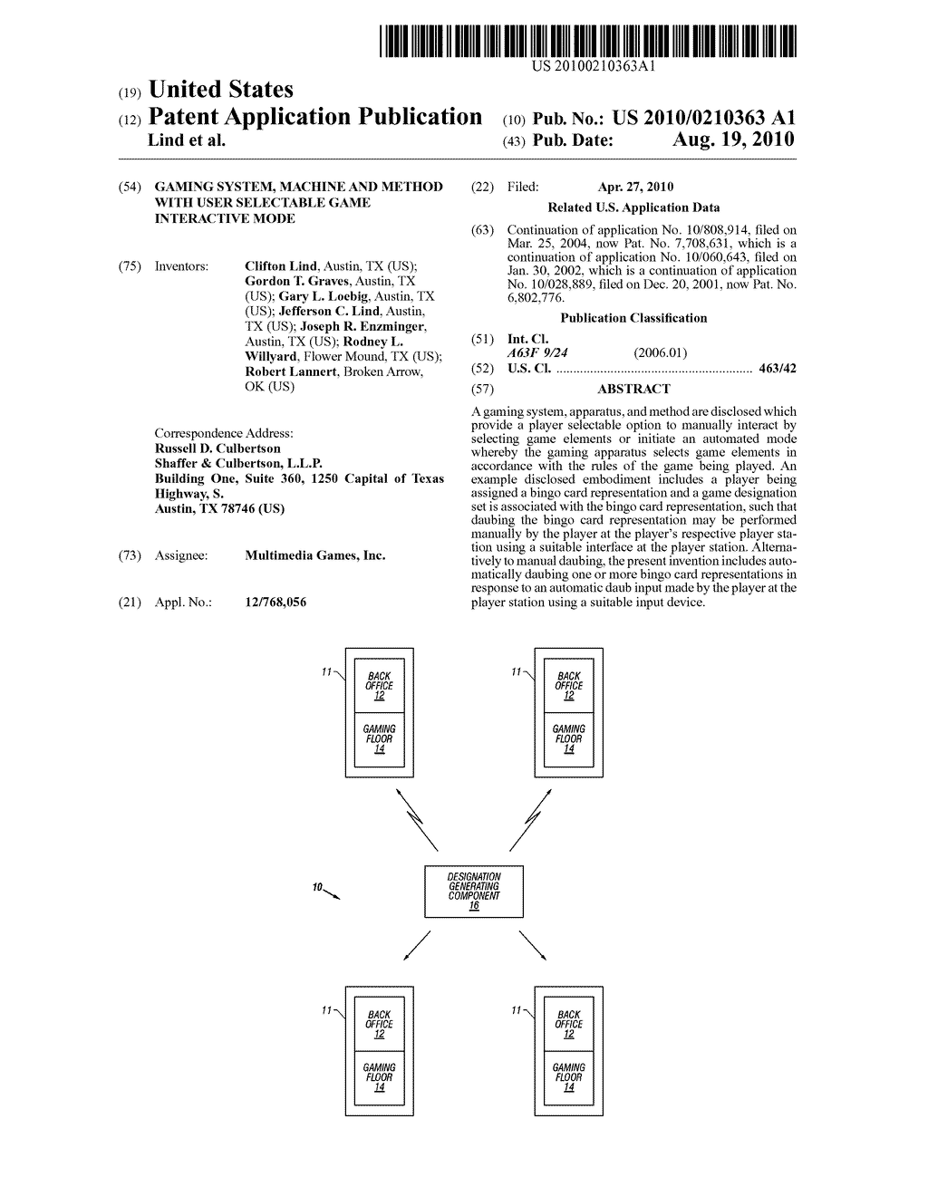 GAMING SYSTEM, MACHINE AND METHOD WITH USER SELECTABLE GAME INTERACTIVE MODE - diagram, schematic, and image 01