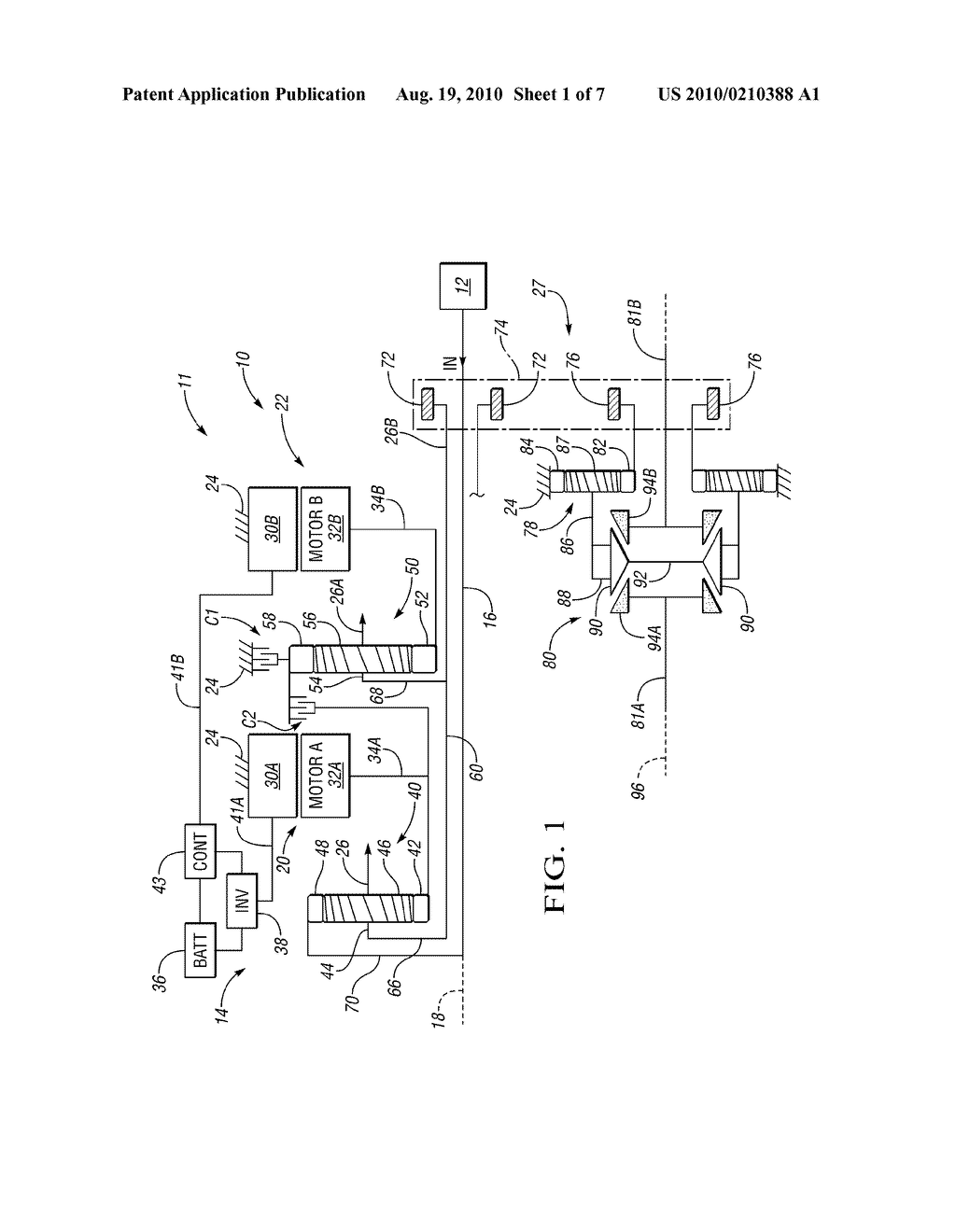 MULTI-SPEED TRANSMISSION WITH AXIS TRANSFER - diagram, schematic, and image 02