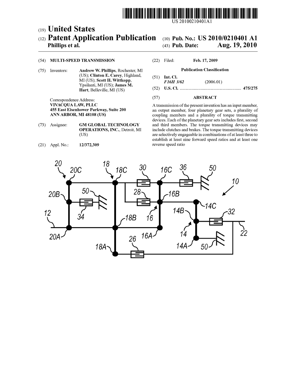 MULTI-SPEED TRANSMISSION - diagram, schematic, and image 01