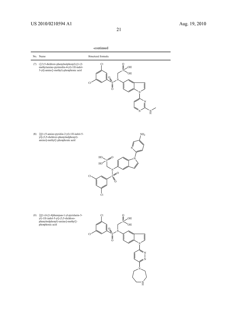 SUBSTITUTED ARYLSULFONYLAMINOMETHYLPHOSPHONIC ACID DERIVATIVES, THEIR PREPARATION AND THEIR USE IN THE TREATMENT OF TYPE I AND II DIABETES MELLITUS - diagram, schematic, and image 22