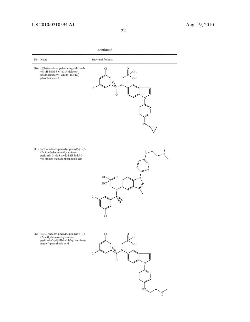 SUBSTITUTED ARYLSULFONYLAMINOMETHYLPHOSPHONIC ACID DERIVATIVES, THEIR PREPARATION AND THEIR USE IN THE TREATMENT OF TYPE I AND II DIABETES MELLITUS - diagram, schematic, and image 23