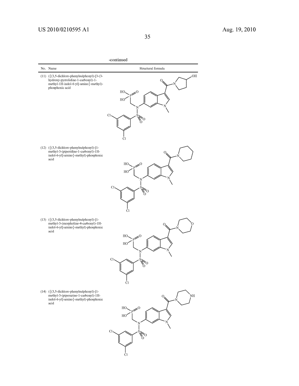 SUBSTITUTED ARYLSULFONYLAMINOMETHYLPHOSPHONIC ACID DERIVATIVES, THEIR PREPARATION AND THEIR USE IN THE TREATMENT OF TYPE I AND II DIABETES MELLITUS - diagram, schematic, and image 36