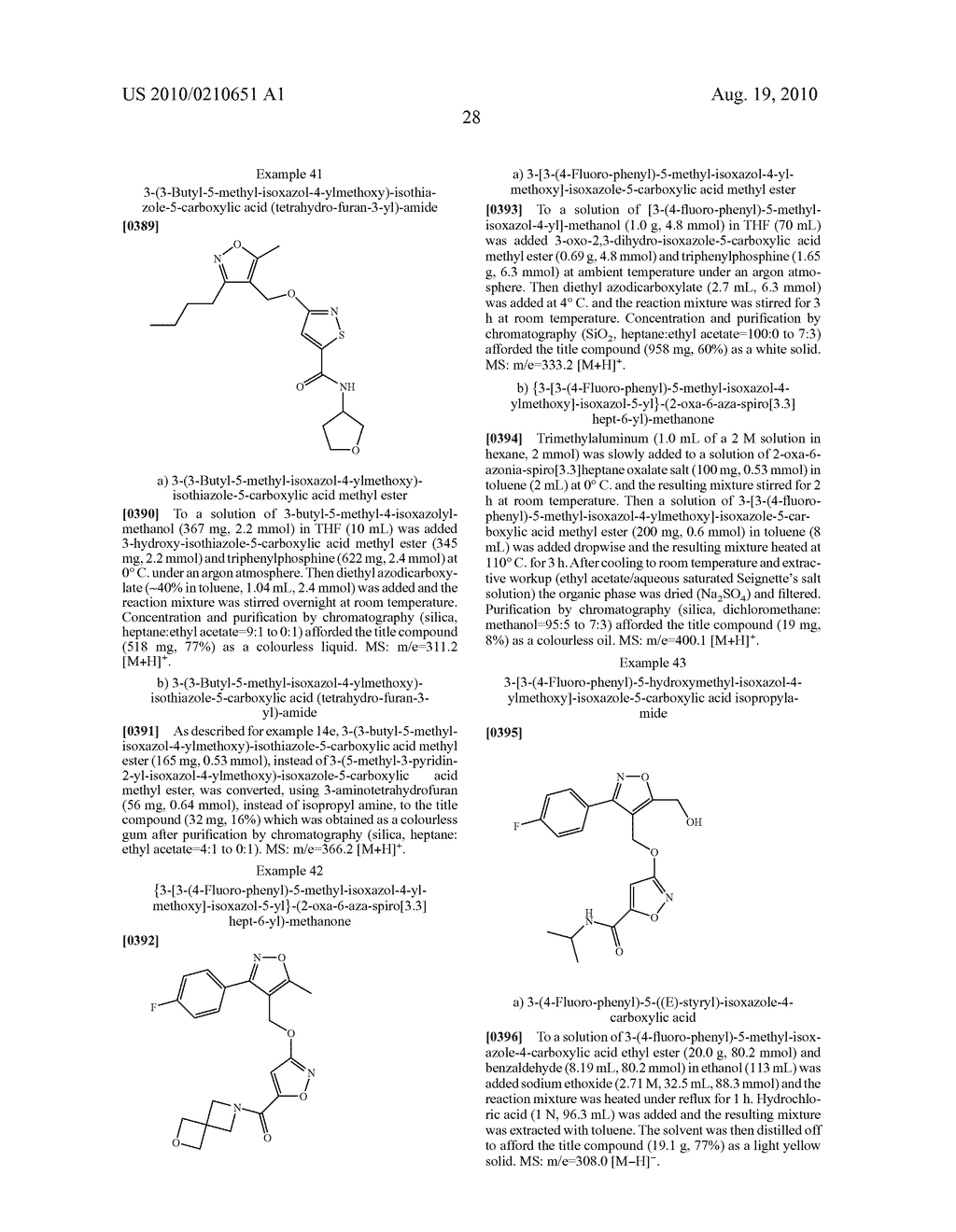 ISOXAZOLE-ISOXAZOLES AND ISOXAZOLE-ISOTHIAZOLES - diagram, schematic, and image 29