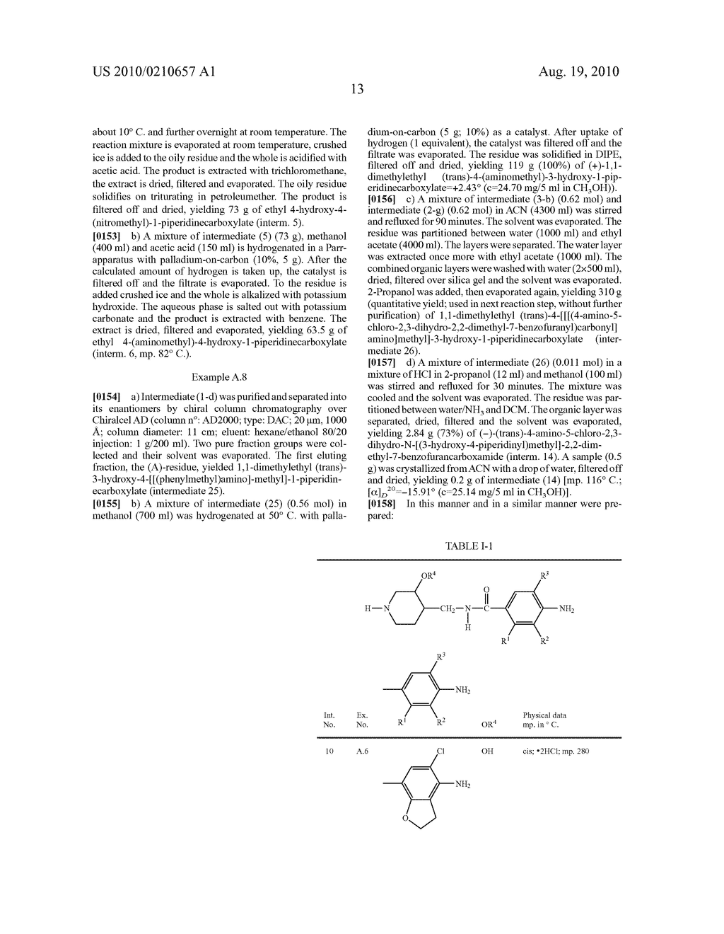 Bicyclic Benzamides of 3-or 4-Substituted 4-(Aminomethyl)-Piperidine Derivatives - diagram, schematic, and image 14