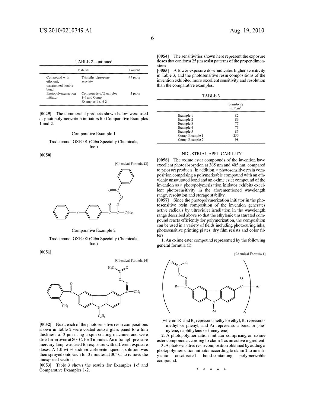 Oxime ester compounds and photosensitive resin compositions using the same - diagram, schematic, and image 07