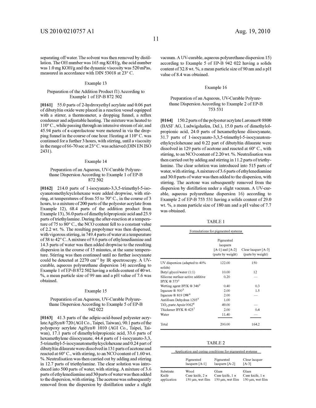 Aqueous Coating Systems Based On Physically Drying Urethane Acrylates - diagram, schematic, and image 12