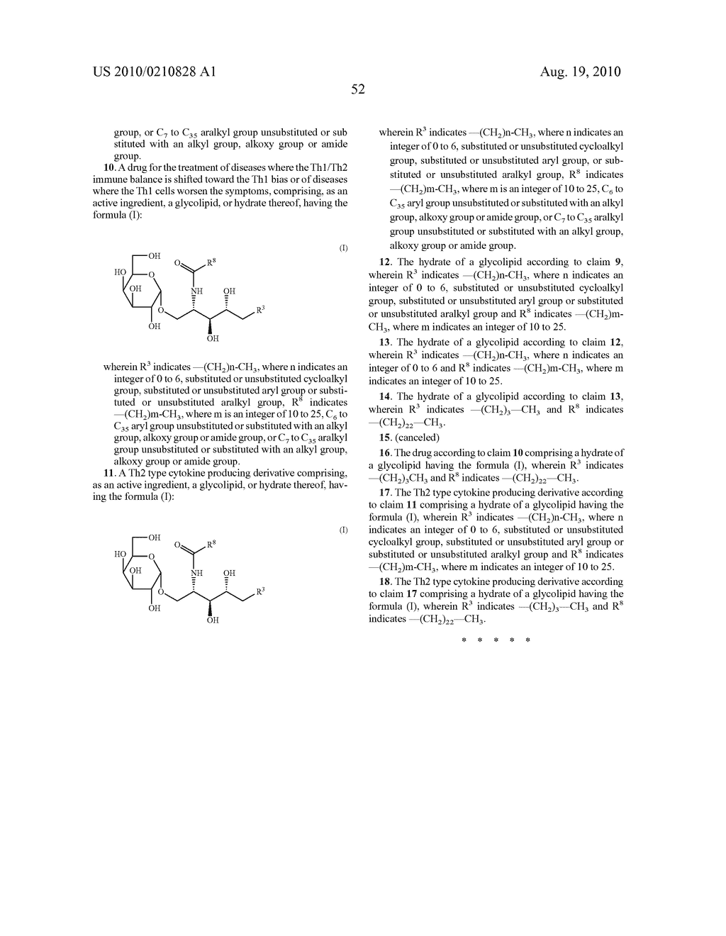 NEW GLYCOLIPIDS AND SYNTHETIC METHOD THEREOF AS WELL AS THEIR SYNTHETIC INTERMEDIATES, AND SYNTHETIC METHOD THEREOF - diagram, schematic, and image 53