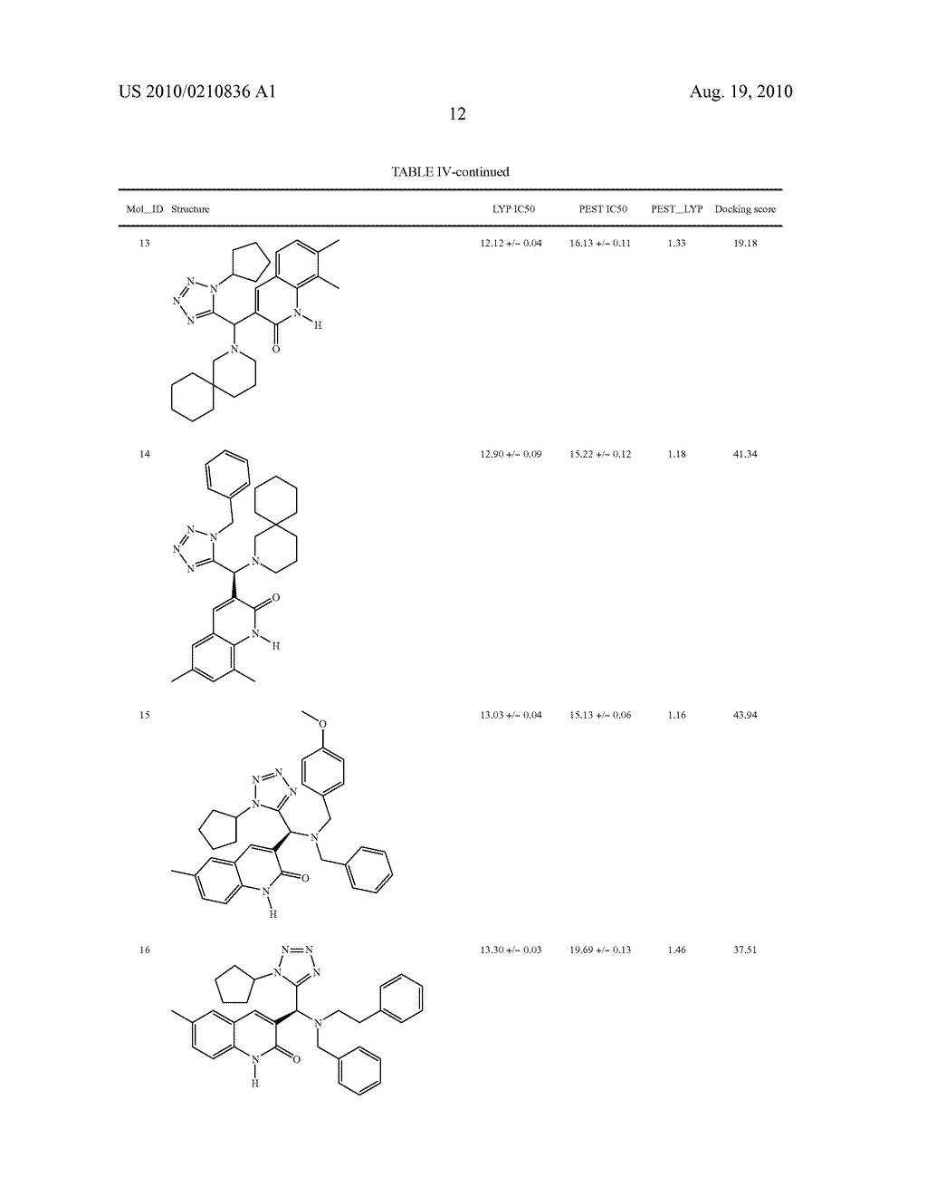 SMALL MOLECULE INHIBITORS OF LYMPHOID TYROSINE PHOSPHATASE - diagram, schematic, and image 16