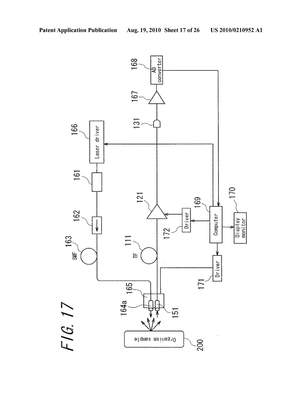 OPTICAL INSPECTION DEVICE, ELECTROMAGNETIC WAVE DETECTION METHOD, ELECTROMAGNETIC WAVE DETECTION DEVICE, ORGANISM OBSERVATION METHOD, MICROSCOPE, ENDOSCOPE, AND OPTICAL TOMOGRAPHIC IMAGE GENERATION DEVICE - diagram, schematic, and image 18