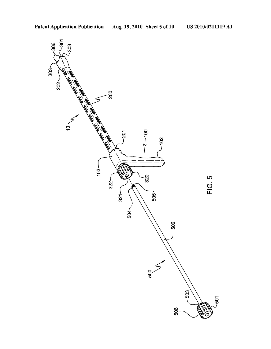 MULTI-FUNCTIONAL SURGICAL INSTRUMENT AND METHOD OF USE FOR INSERTING AN IMPLANT BETWEEN TWO BONES - diagram, schematic, and image 06