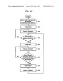 Traveling control method, medium, and apparatus for autonomous navigation diagram and image