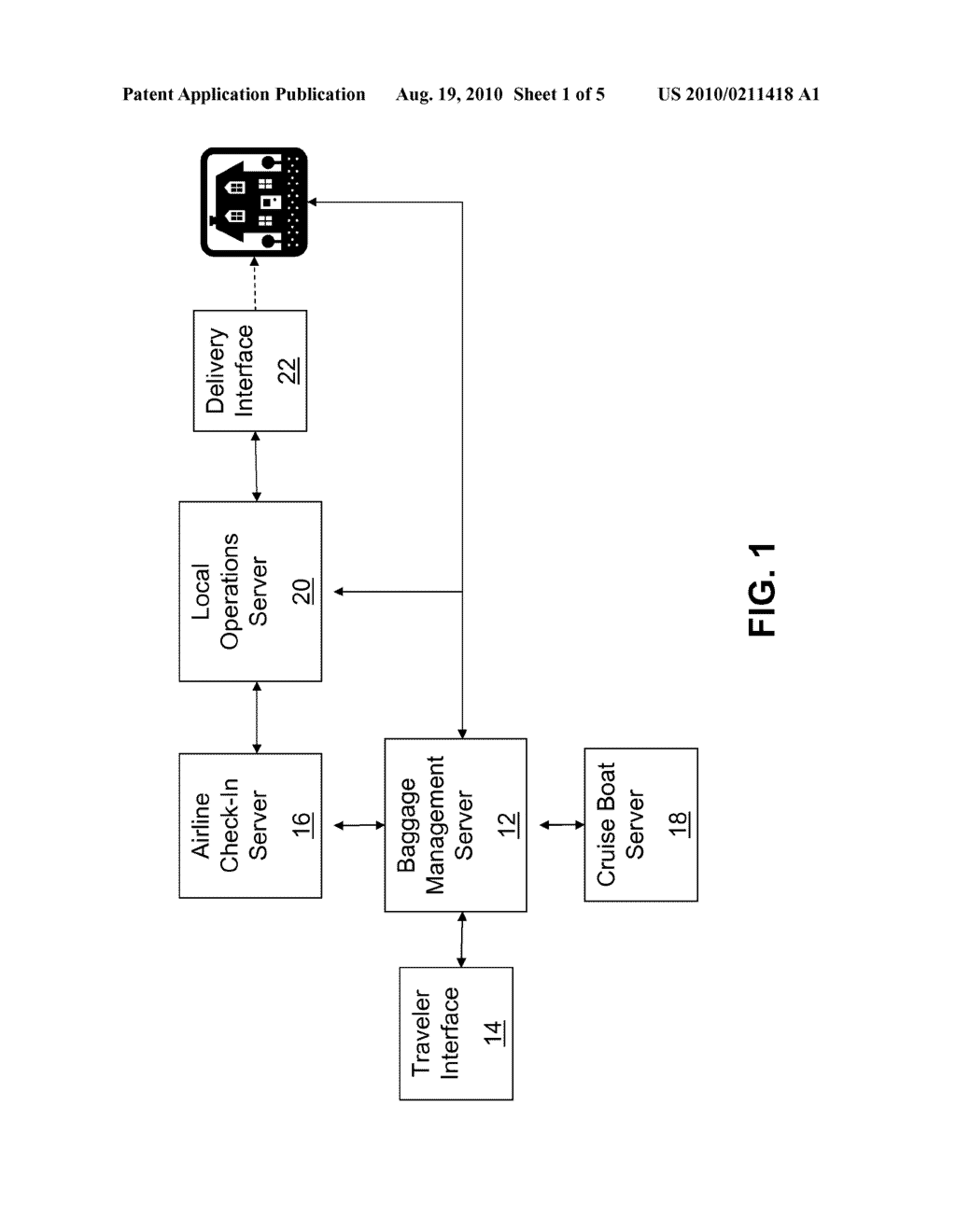 BAGGAGE TAGGING SYSTEM AND METHOD HAVING DATA FROM MULTIPLE SOURCES - diagram, schematic, and image 02