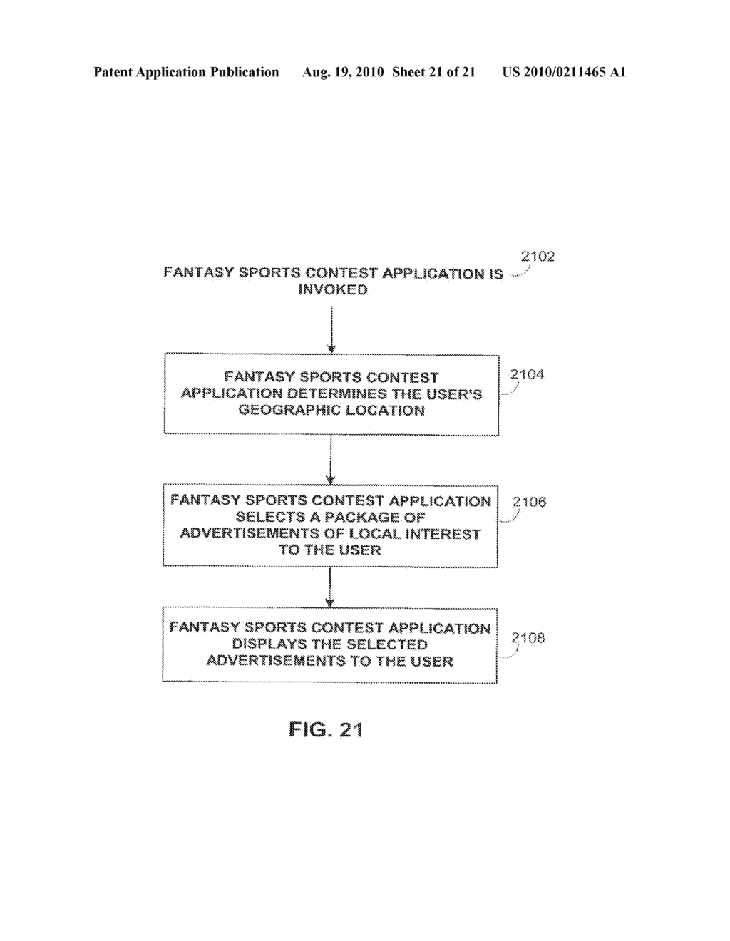 SYSTEMS AND METHODS FOR PROVIDING ADVERTISEMENTS IN A FANTASY SPORTS CONTEST APPLICATION - diagram, schematic, and image 22