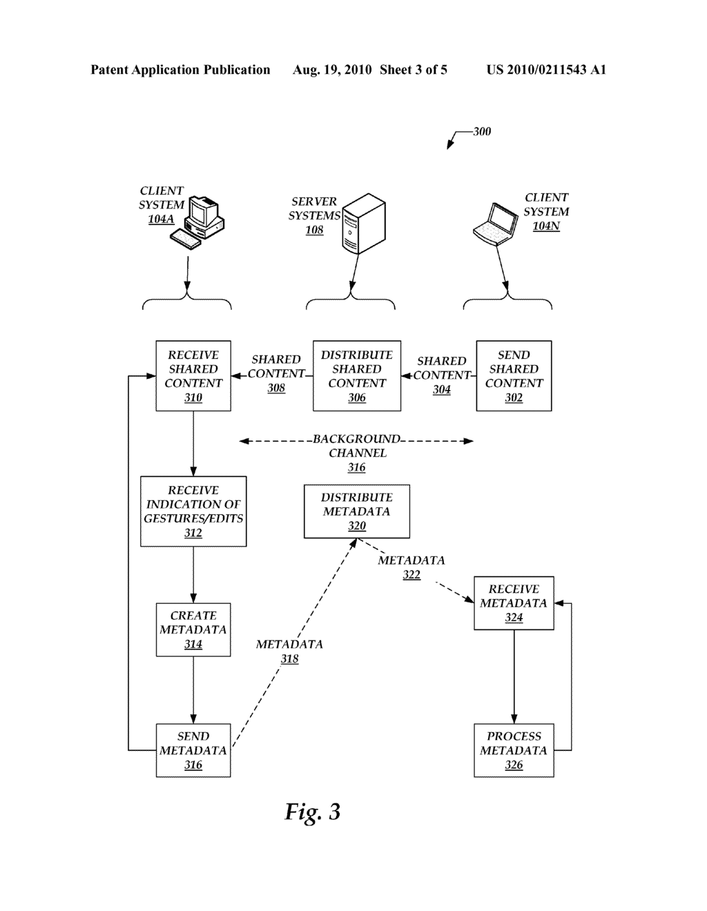 SYNCHRONIZING METADATA AND DOCUMENT CONTENT ACROSS CLIENT SYSTEMS USING DIFFERENT COMMUNICATION CHANNELS - diagram, schematic, and image 04