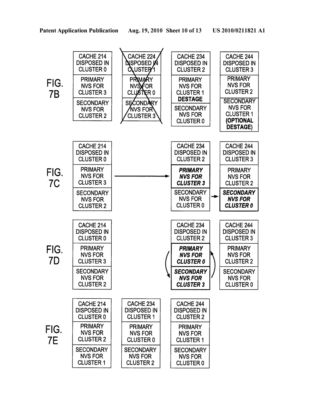 APPARATUS AND METHOD TO MANAGE REDUNDANT NON-VOLATILE STORAGE BACKUP IN A MULTI-CLUSTER DATA STORAGE SYSTEM - diagram, schematic, and image 11