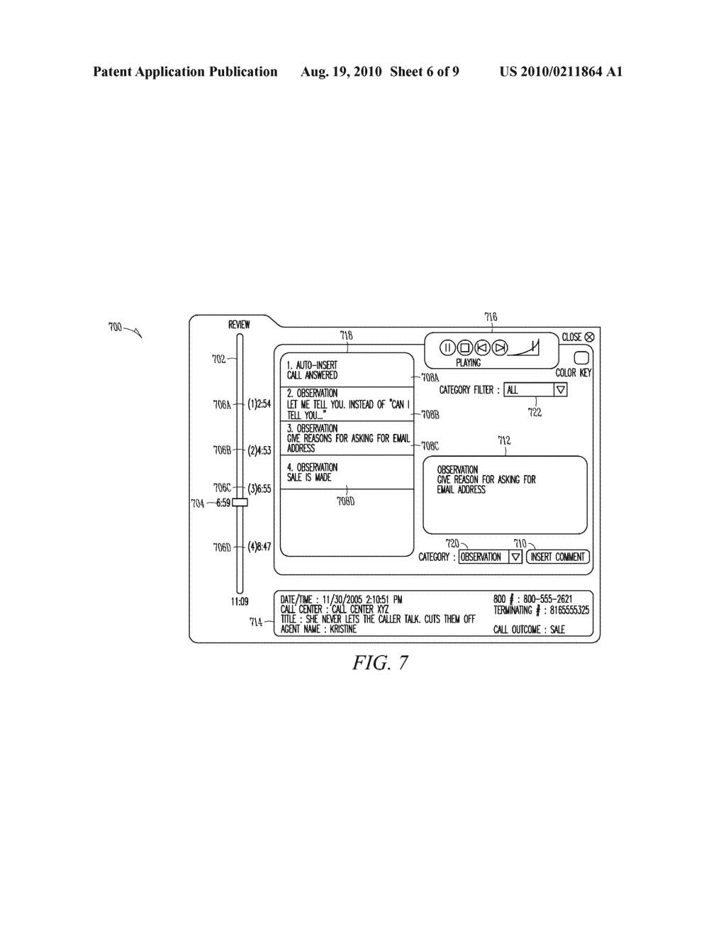 SYSTEM FOR AND METHOD OF VISUAL REPRESENTATION AND REVIEW OF MEDIA FILES - diagram, schematic, and image 07