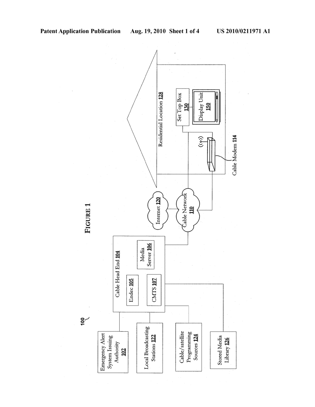 SYSTEM AND METHOD FOR BYPASSING AN EMERGENCY ALERT BREAK-IN FOR A RECORDED EVENT - diagram, schematic, and image 02