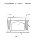 SPECIAL BRACKET AND METHOD FOR INSTALLING A MODULAR FIREPLACE MANTEL diagram and image