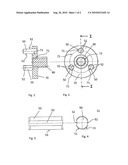 PLANET WHEEL WITH A BEARING BOLT THAT PRESENTS AN AXIAL GROOVE diagram and image