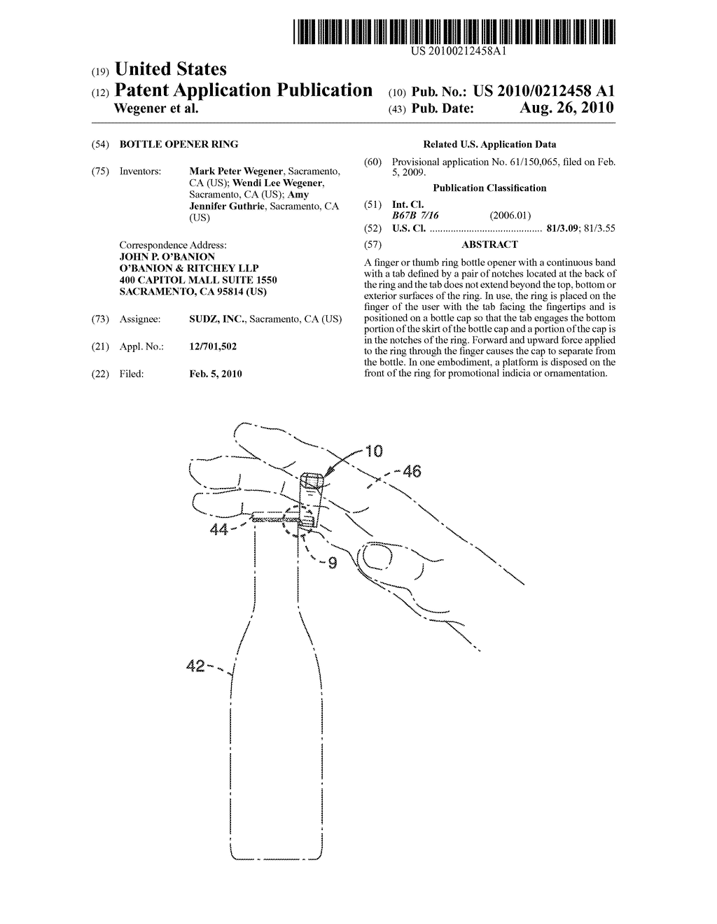 BOTTLE OPENER RING - diagram, schematic, and image 01