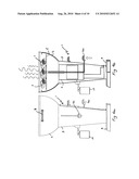 Cooking apparatus with charcoal starting device diagram and image