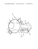 Cooking apparatus with charcoal starting device diagram and image