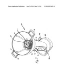 Cooking apparatus with charcoal starting device diagram and image