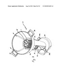 Cooking apparatus with charcoal starting device diagram and image