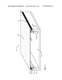 SOLAR INSTALLATION INCLUDING AT LEAST ONE SOLAR MODULE HAVING A SPRING-LOADED MOUNTING OF THE COVER PLATE diagram and image