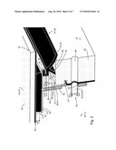 SOLAR INSTALLATION INCLUDING AT LEAST ONE SOLAR MODULE HAVING A SPRING-LOADED MOUNTING OF THE COVER PLATE diagram and image