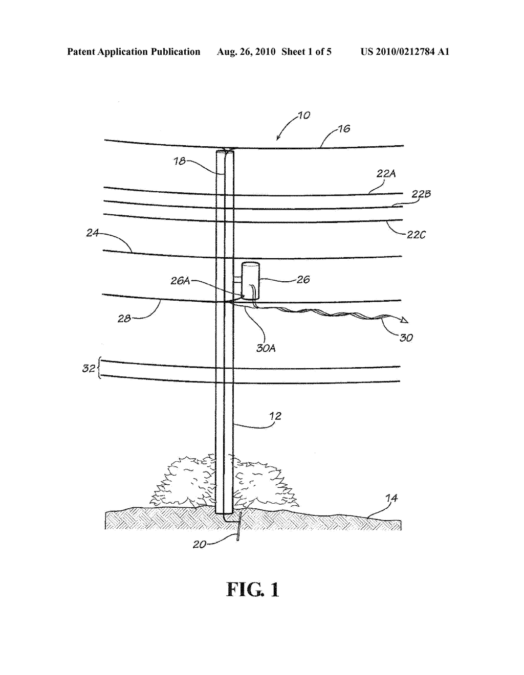 Utility Pole Grounding Wire Replacement with an Embedment Method and Device - diagram, schematic, and image 02